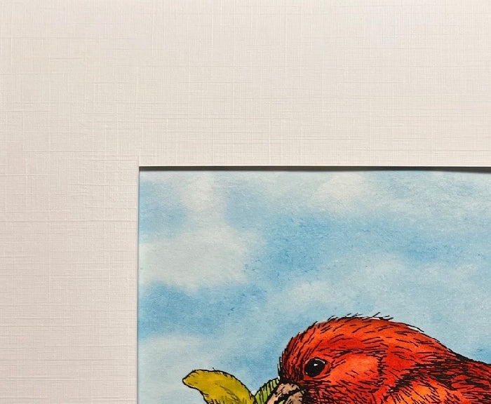 'AKEPA Hand-painted print, 8x10 in