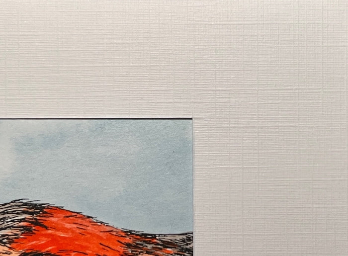 'AKOHEKOHE Hand-painted print, 5x7 in