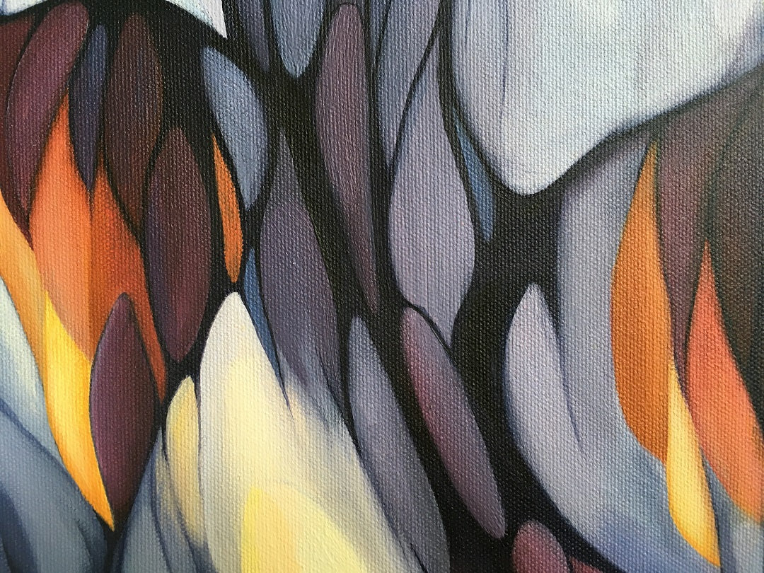 #1 Original oil painting on canvas, 24x48in