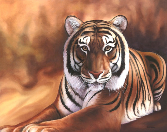 TIGER Original oil painting on canvas, 24x30 in
