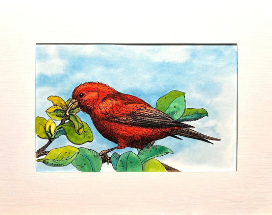 'AKEPA Hand-painted print, 8x10 in