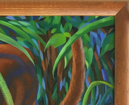 BORNEAN BAY CAT Original oil painting on linen, 20x16 in