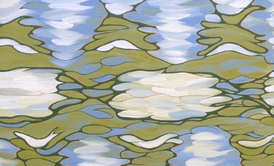 #4 Original oil painting on canvas, 24x48 in