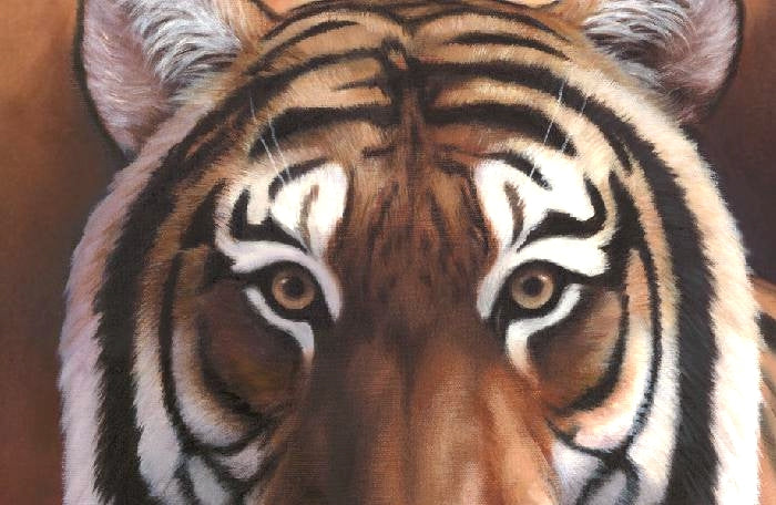 TIGER Original oil painting on canvas, 24x30 in